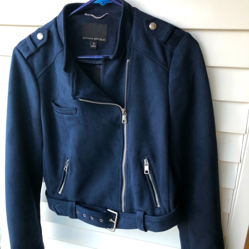 Banana Republic Vegan suede Moto Jacket